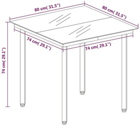 3 pcs conjunto de jantar p/ jardim com almofadões vime PE bege
