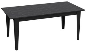 Mesa de jantar SIENA, bilaminado mármore preto 180 x 90 cms