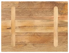 Tampo de mesa retangular 90x60x3,8 cm mangueira maciça