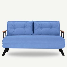 Sofá-Cama de 2 Lugares Sando – Azul – 175 cm x 133 cm