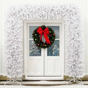 Grinalda de Natal 240 cm branco