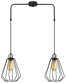 Candeeiro de Teto Kese – Preto – 68 x 20 cm