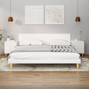 812043 vidaXL Mesas de cabeceira 2 pcs madeira processada branco