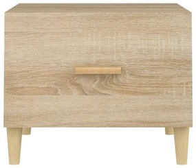 Mesa de centro 50x50x40 cm madeira processada carvalho sonoma