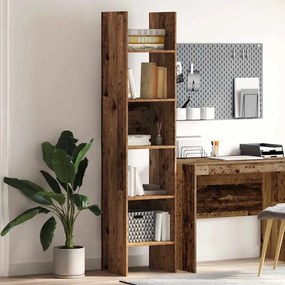 vidaXL Gabinete de Livros Madeira antiga 40 x 35 x 180 cm