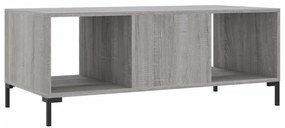 Mesa de centro 102x50x40cm derivados de madeira cinzento sonoma