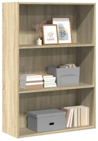 vidaXL Estante 80x30x114 cm derivados de madeira carvalho sonoma