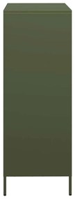 Aparador alto 39x35x103,5 cm aço verde azeitona