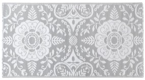 Tapete de exterior 80x150 cm ARAKIL PP cinzento-claro