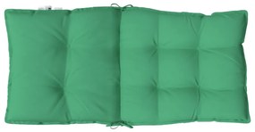 Almofadões cadeira encosto baixo 4 pcs tecido oxford verde