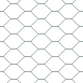 Cerca Hexagonal vidaXL Verde 1.4x25 m Aço
