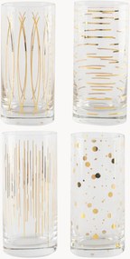 Copos altos de cristal Cheers, conjunto de 4