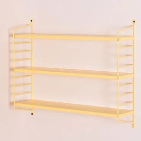 Estante Modular De Parede ↔︎60 Cm Em Aço Emine Vanilla Yellow - Sklum