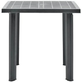 Mesa de jardim 80x75x72 cm plástico antracite