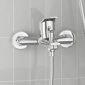 vidaXL Torneira de Misturador de Chuveiro Chrome G 1 / 2 polegadas
