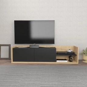 Móvel para TV Krog – Carvalho e Antracite – 160 x 35 x 36,8 cm