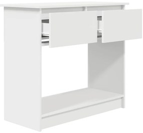 Mesa consola com gavetas 85,5x38,5x74,5 cm branco