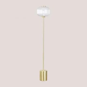 Candeeiro De Pé Em Vidro E Ferro Kaliner Transparente - Sklum