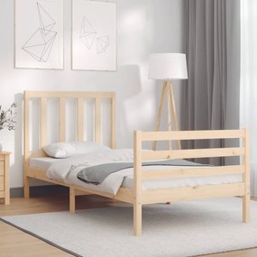 Cama sem colchão 90x200 cm madeira de pinho maciça
