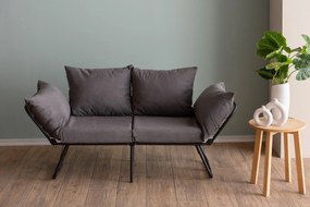Sofá-Cama de 2 Lugares Viper – Cinzento – 150 x 78 x 60 cm