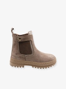 Botas em pele, com fecho e elástico, 3571B676 da Babybotte®, para criança avelã