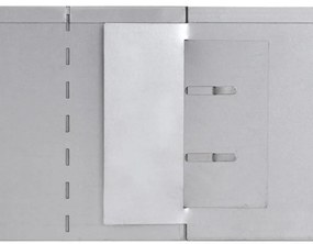 Vedação para relvado 10 pcs aço galvanizado 100x20 cm