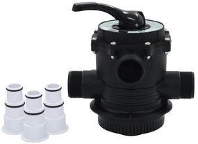 Válvula multiportas para filtro de areia ABS 38 mm 6-vias