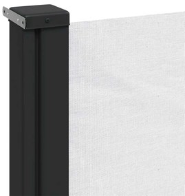 Toldo lateral retrátil 160x600 cm branco