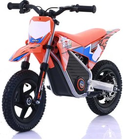 Mini moto elétrica para crianças Minicross electrica 250W 12/12"  Warrior MX-E250 Laranja