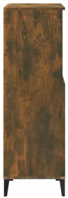 Aparador alto 60x36x110 cm derivados de madeira carvalho fumado