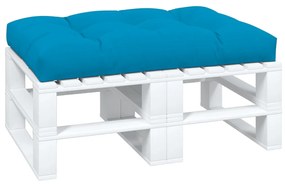 Almofadão para sofá de paletes 120x80x12 cm tecido azul
