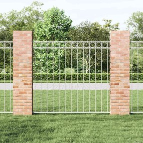 Painel de Cerca de Aço Branco 1,7x1,2m