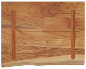 Prateleira de parede retangular 40x30x2,5 cm acácia maciça