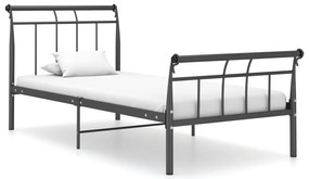Estrutura de cama 100x200 cm metal preto
