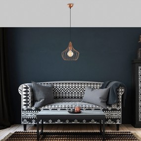 Candeeiro Suspenso Mezopotamya – Cobre – 27 cm x 126 cm