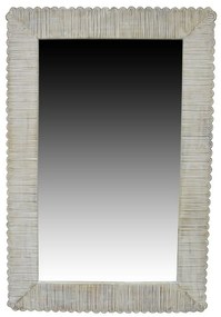 Espelho de Parede Dkd Home Decor Cristal Natural Colonial Madeira de Mangueira Decapé (63,5 X 3 X 94 cm)