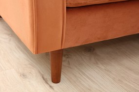 Sofá de 2 Lugares Rome – Laranja – 175 cm x 90 cm x 70 cm