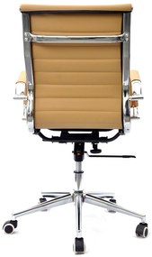 Cadeira de escritório OLIVER, giratório, pele sintética castanha