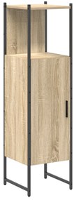 Conjunto de Móveis de Casa de Banho vidaXL 3 Peças Carvalho Sonoma Mad