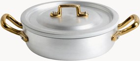 Caçarola com pega, tampa e tabuleiro em porcelana Porcelano, conjunto de 3