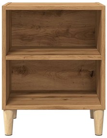 Mesa de cabeceira em carvalho artesanal 40x30x50 cm