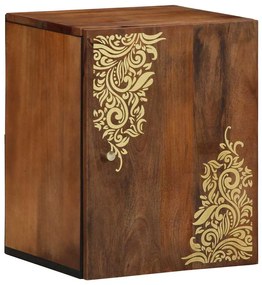 vidaXL Armário de Banheiro com porta Castanho 38 x 33,5 x 48 cm