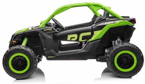 Carro elétrico para crianças 4x4 Can-am Maverick, 2 Lugares, suspensão dianteira e traseira, controle remoto de 2,4 Ghz, bateria portátil, 4 motores d