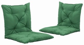 vidaXL Almofadões para cadeira de baloiço 2 pcs 50 cm verde