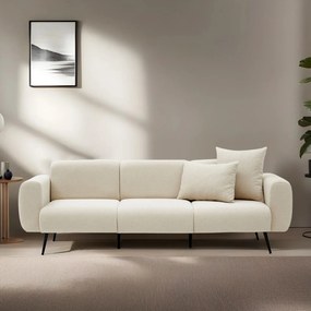 Sofá de 3 Lugares Side – Creme – 235x77x82 cm