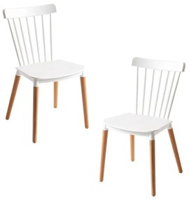 Pack 2 Cadeiras Leka - Branco