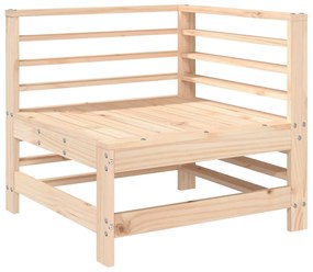 8 pcs conjunto lounge de jardim pinho maciço