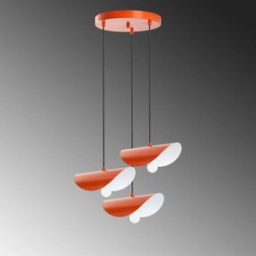 Chandelier Eger – Laranja – Diâmetro 50 cm
