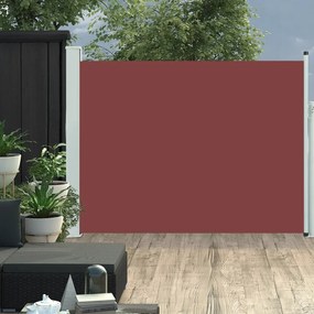 vidaXL Toldo lateral retrátil para pátio 140x500 cm castanho