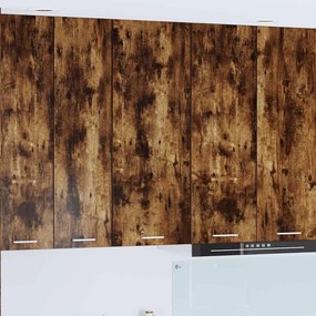 vidaXL Armário suspenso Riga Carvalho Defumado 40 x 31 x 100 cm
